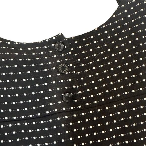 Maeve Back Polka Dot Short Sleeve Lined T-Shirt Dress Women Sz XS - Picture 8 of 9